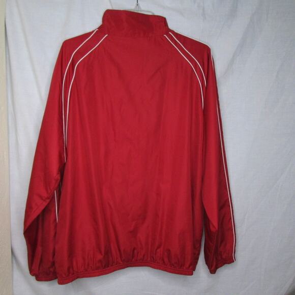 PGA Tour Windbreaker Golf Jacket Mesh Lining Red Size L Zip Up Embroidered Logo - Picture 5 of 8